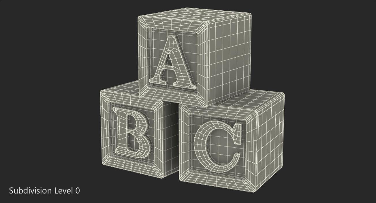 ABC Wooden Blocks 3D