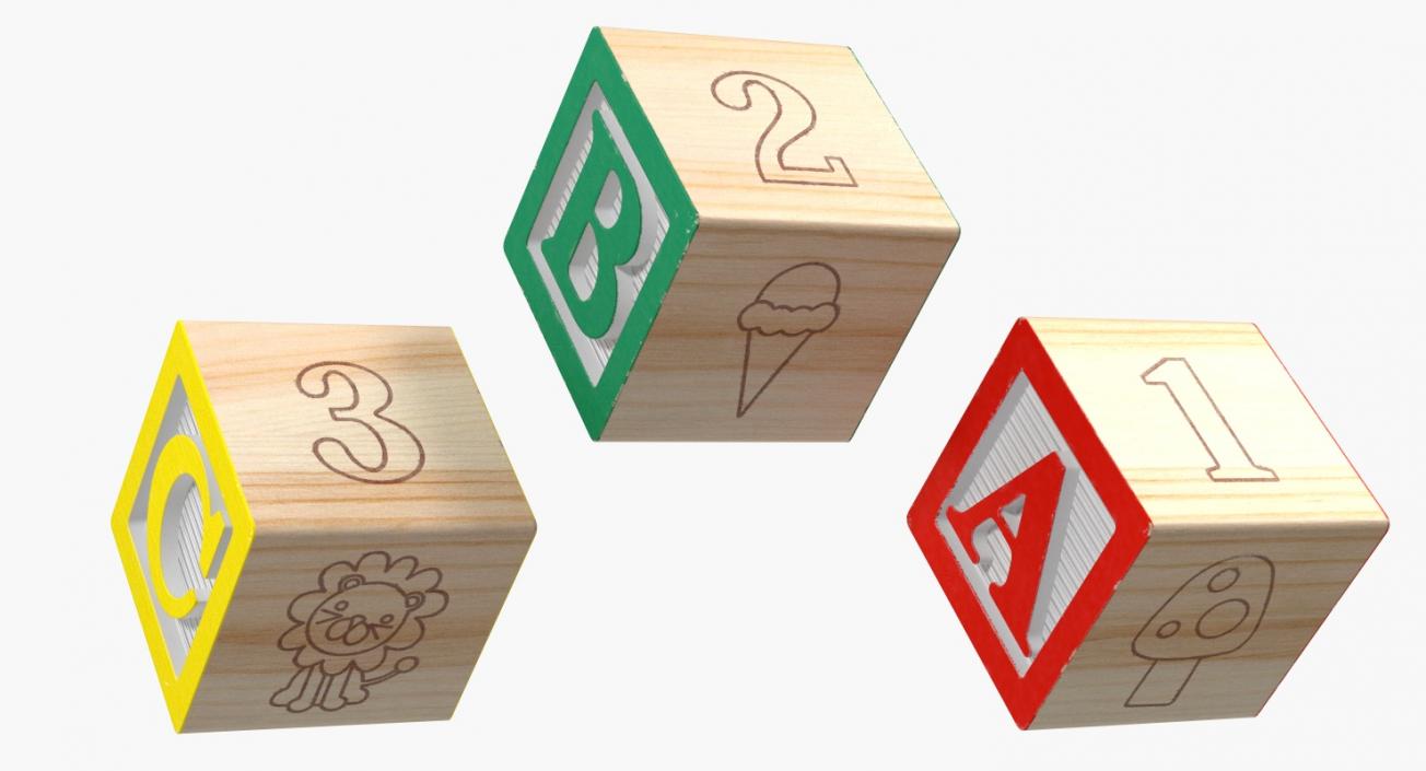 ABC Wooden Blocks 3D