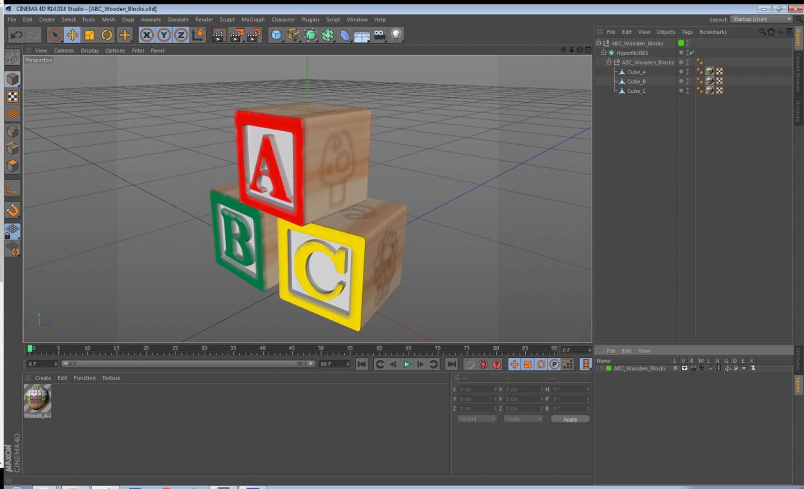 ABC Wooden Blocks 3D