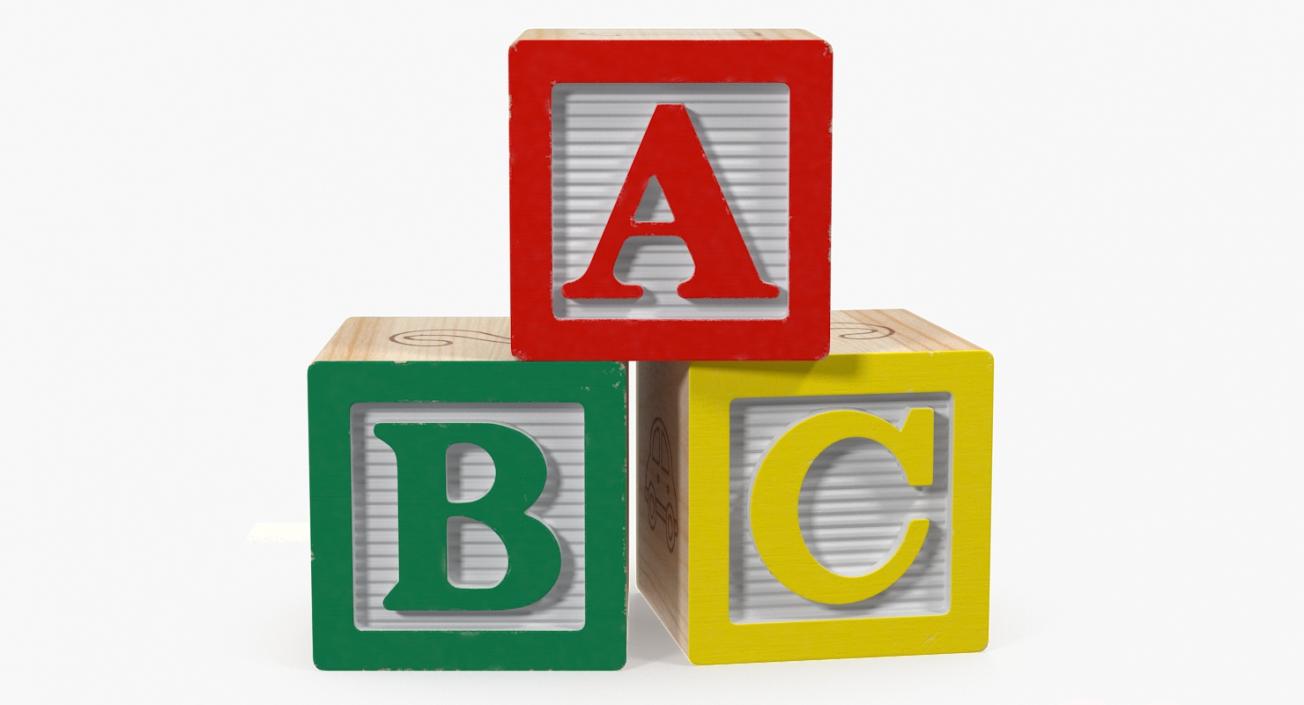 ABC Wooden Blocks 3D