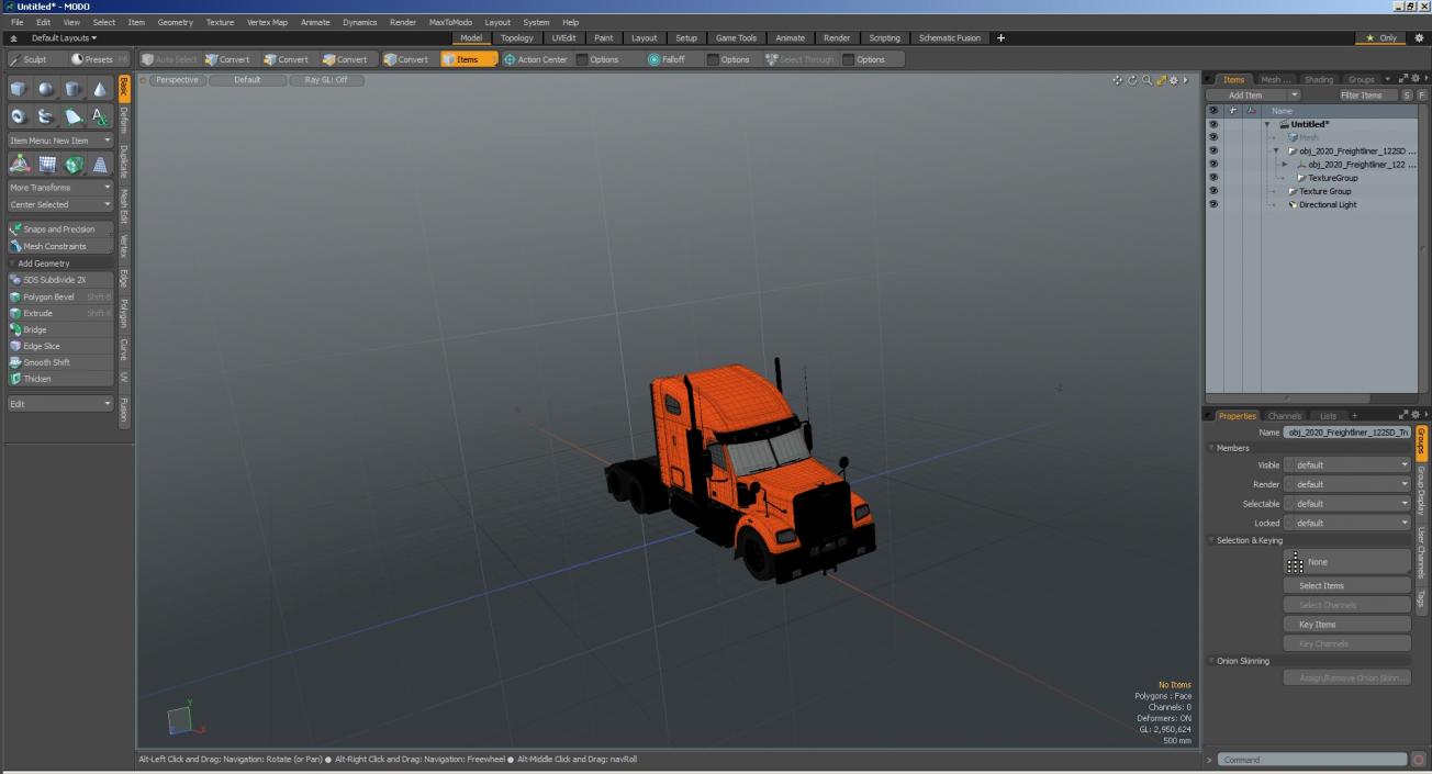 2020 Freightliner 122SD Truck 3D model