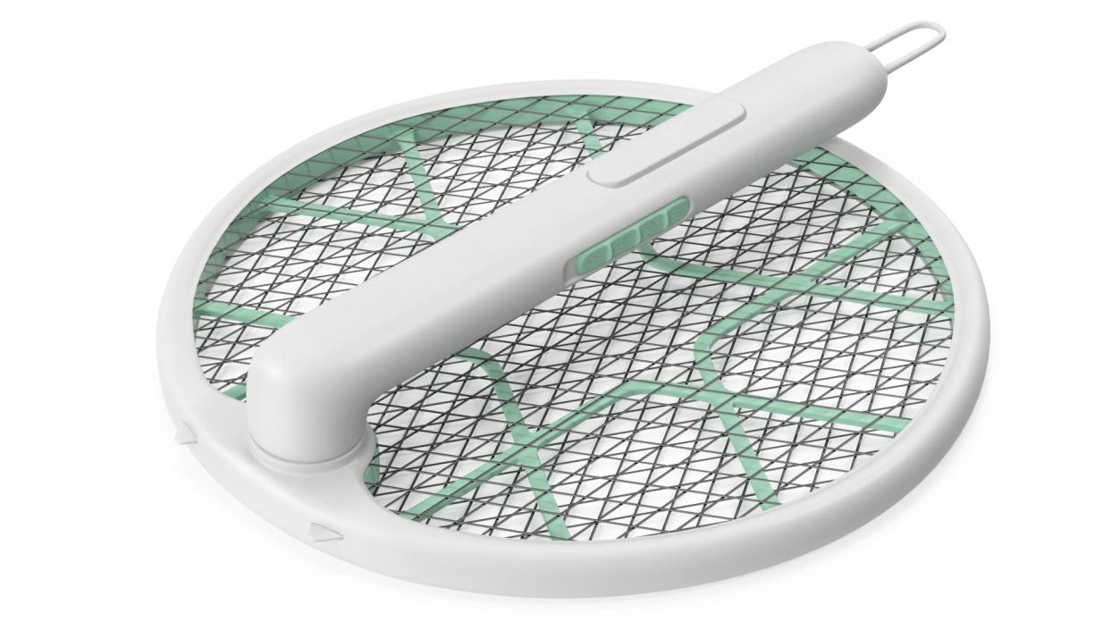 3D Folded Electric Bug Zapper Racket model