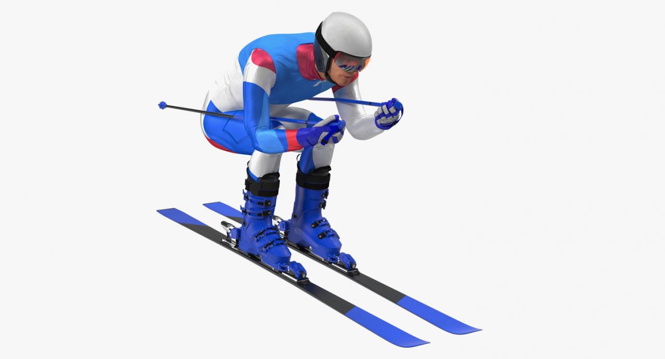 Slide Down Skier Generic 3D model