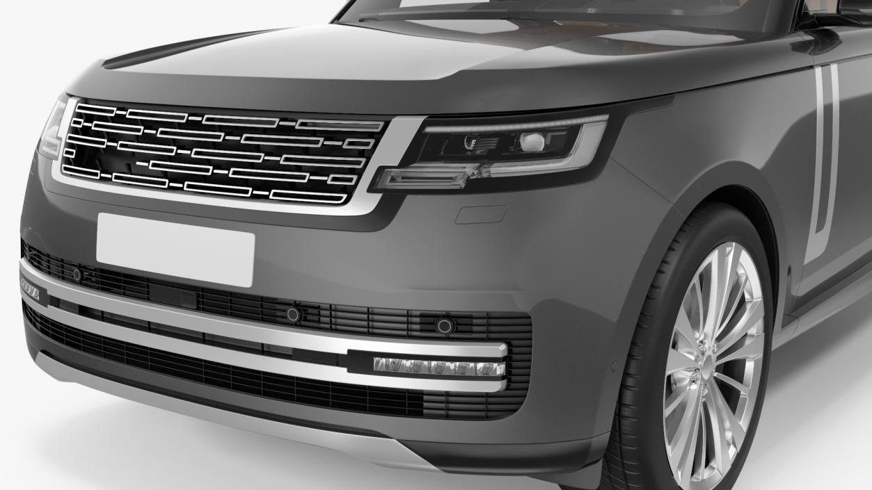 Luxury European SUV 3D model