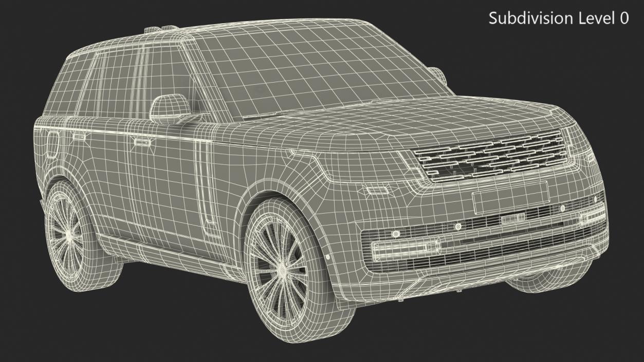 Luxury European SUV 3D model