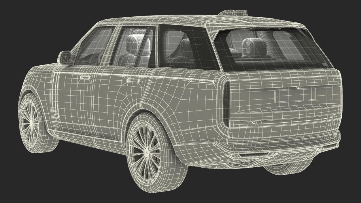 Luxury European SUV 3D model