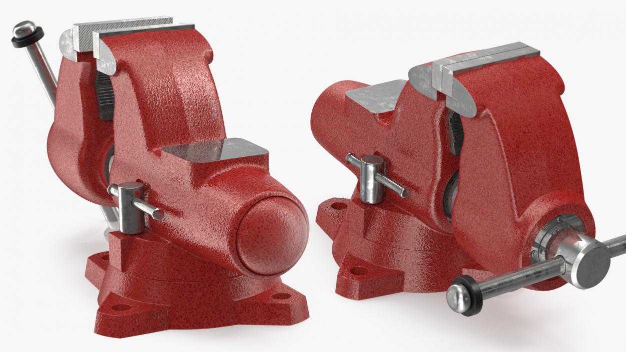 3D model Multipurpose Pipe Bench Vise Rigged