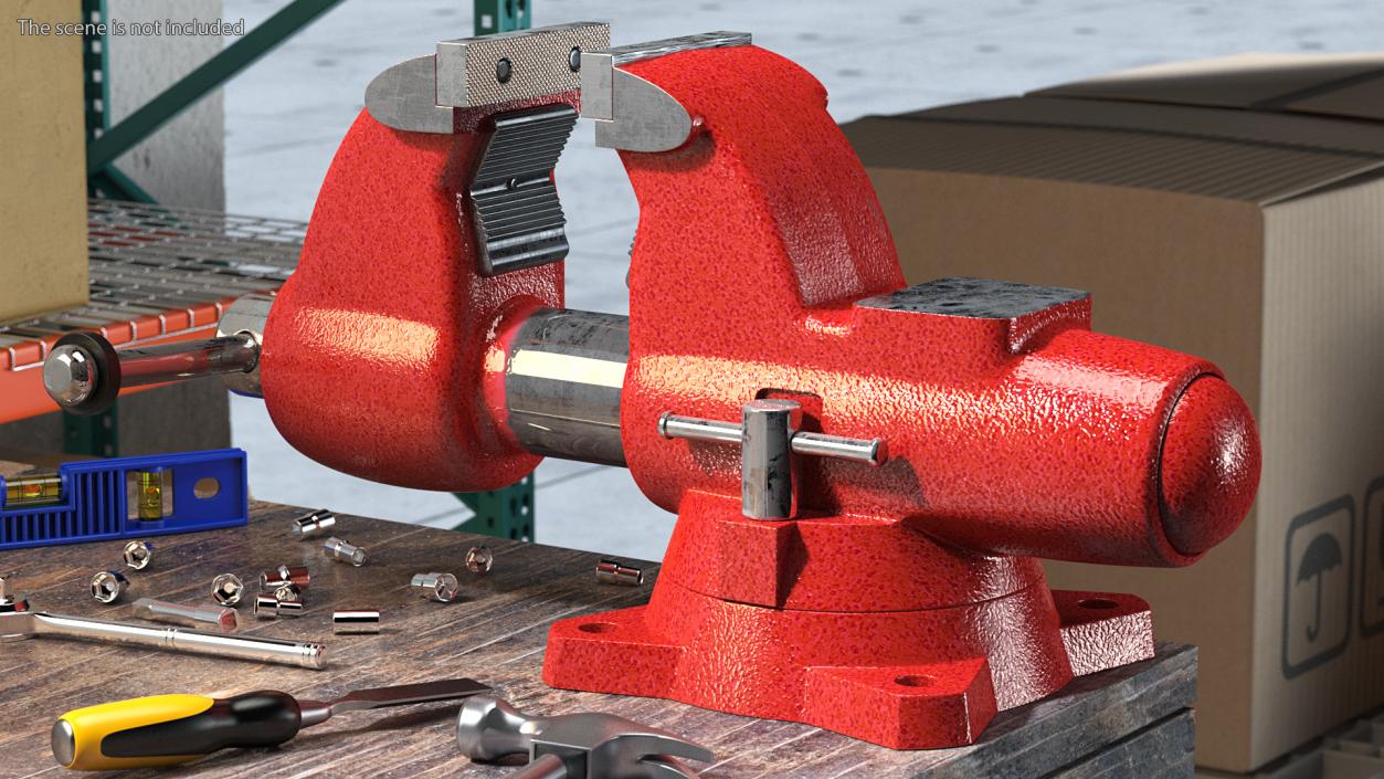 3D model Multipurpose Pipe Bench Vise Rigged