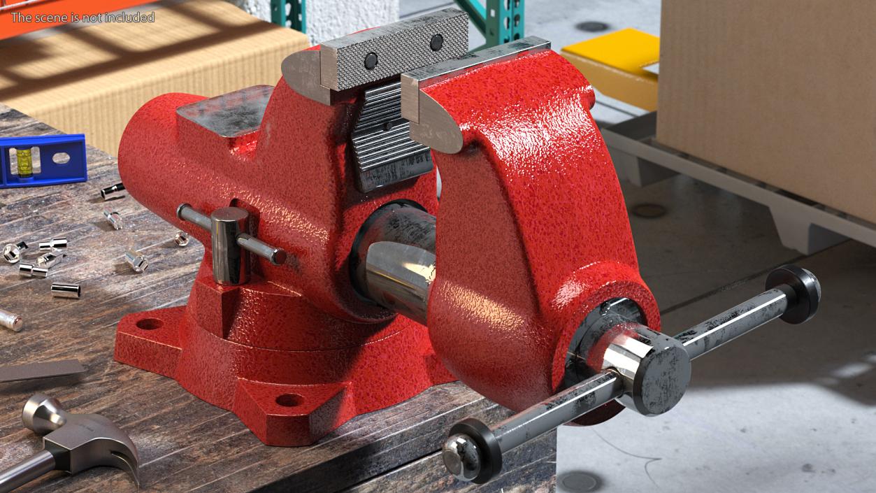 3D model Multipurpose Pipe Bench Vise Rigged