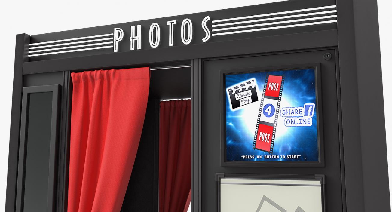 3D model Photo Booth Cabin Digital