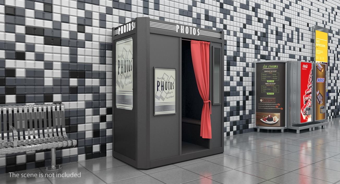 3D model Photo Booth Cabin Digital