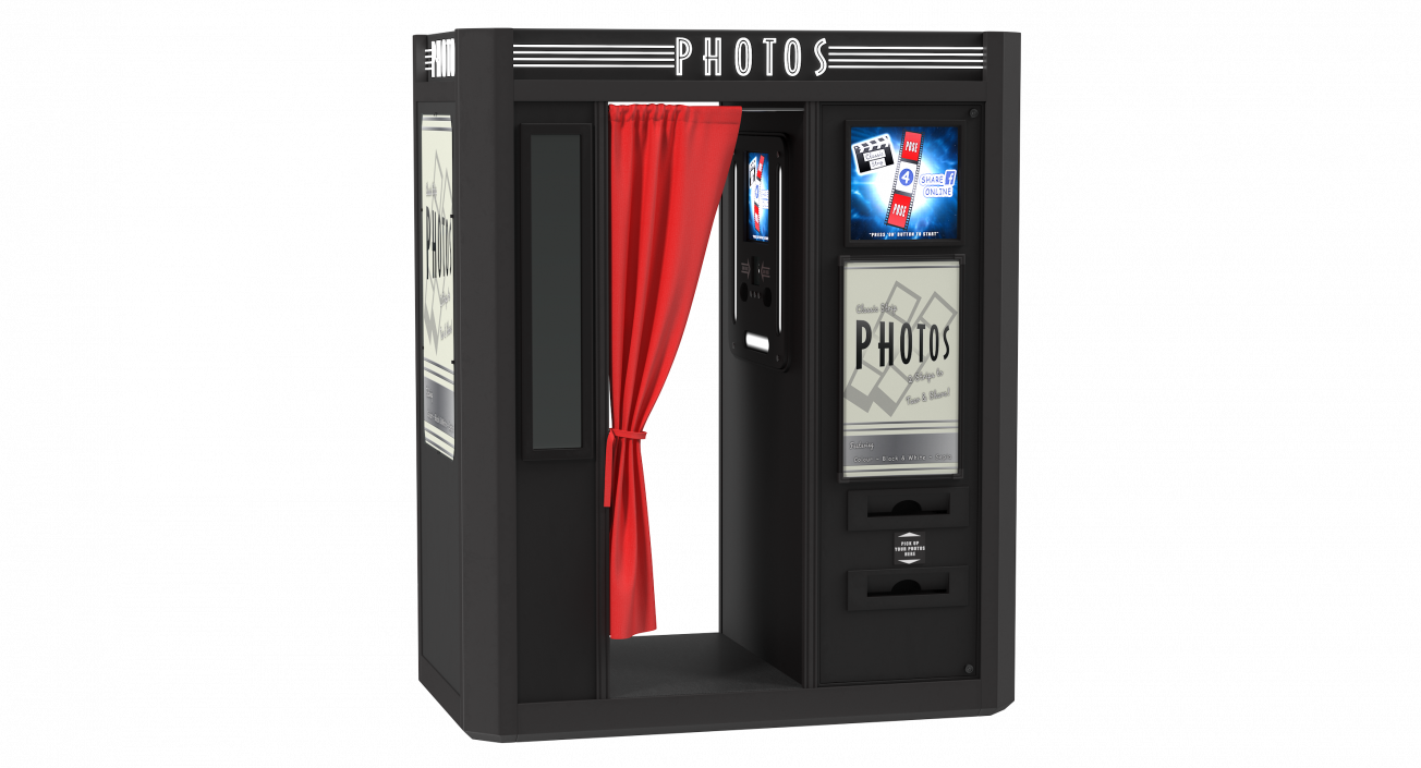 3D model Photo Booth Cabin Digital