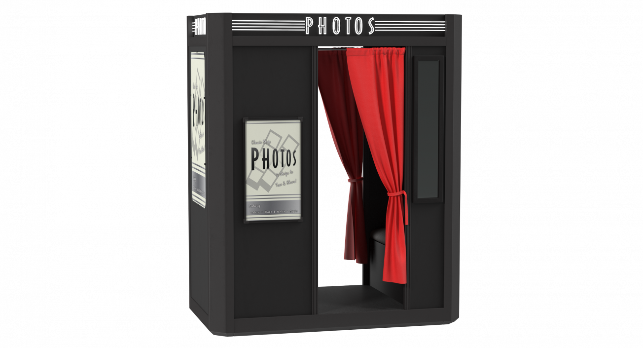 3D model Photo Booth Cabin Digital