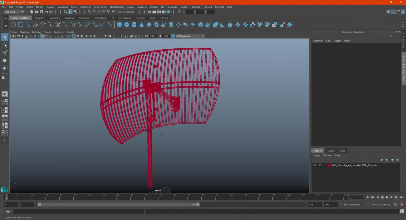 3D WiFi Extender model