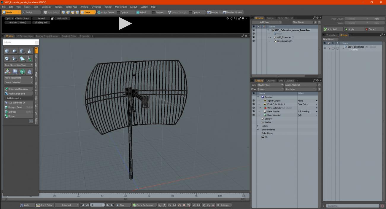 3D WiFi Extender model