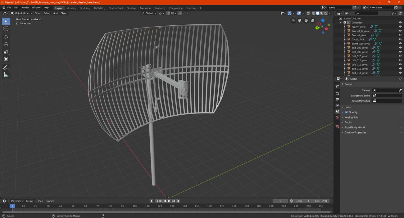 3D WiFi Extender model