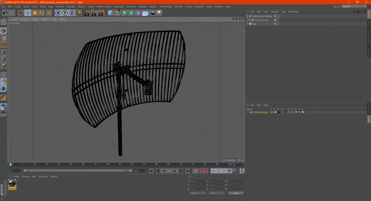 3D WiFi Extender model