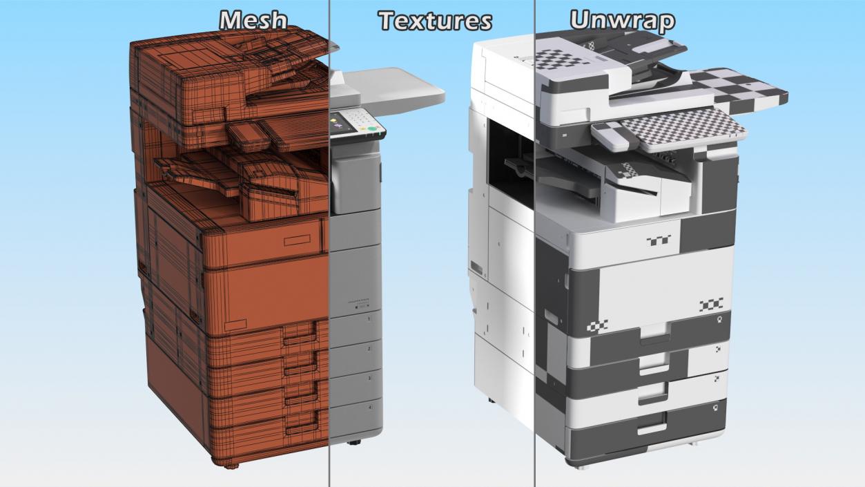 3D Canon Multifunction Copier image RUNNER ADVANCE 4551i model