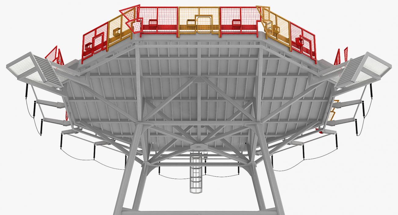 3D Helicopter Landing Pad Collection model