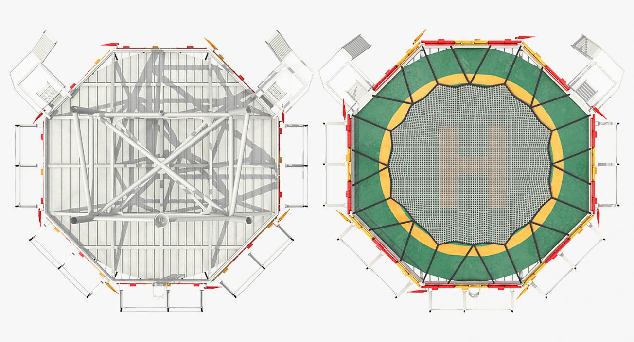 3D Helicopter Landing Pad Collection model