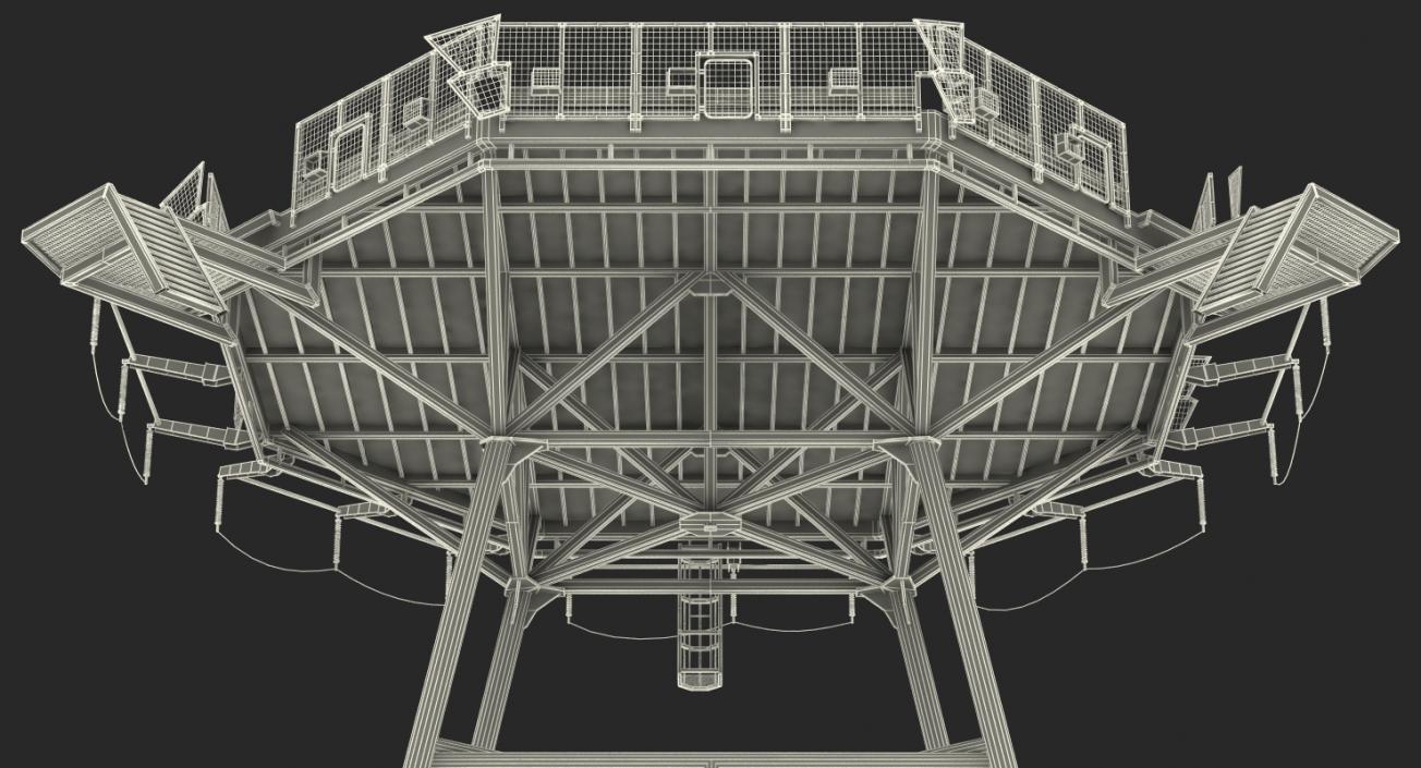 3D Helicopter Landing Pad Collection model