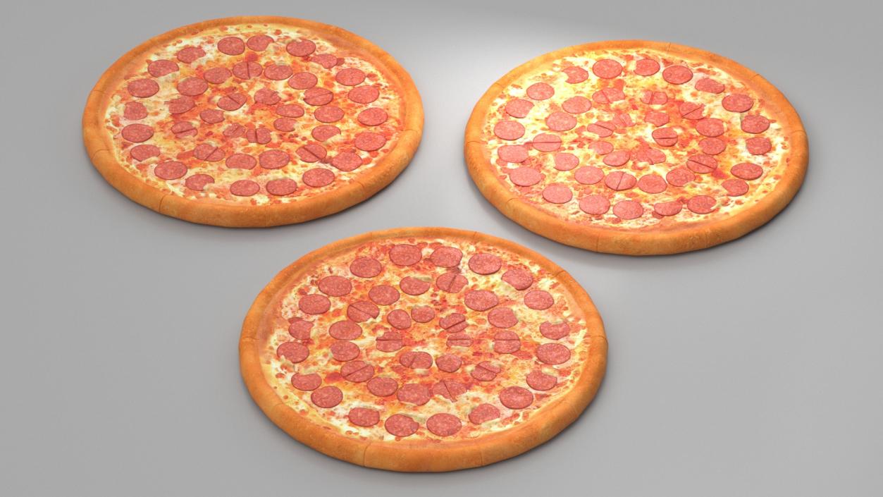 3D model Pepperoni Pizza