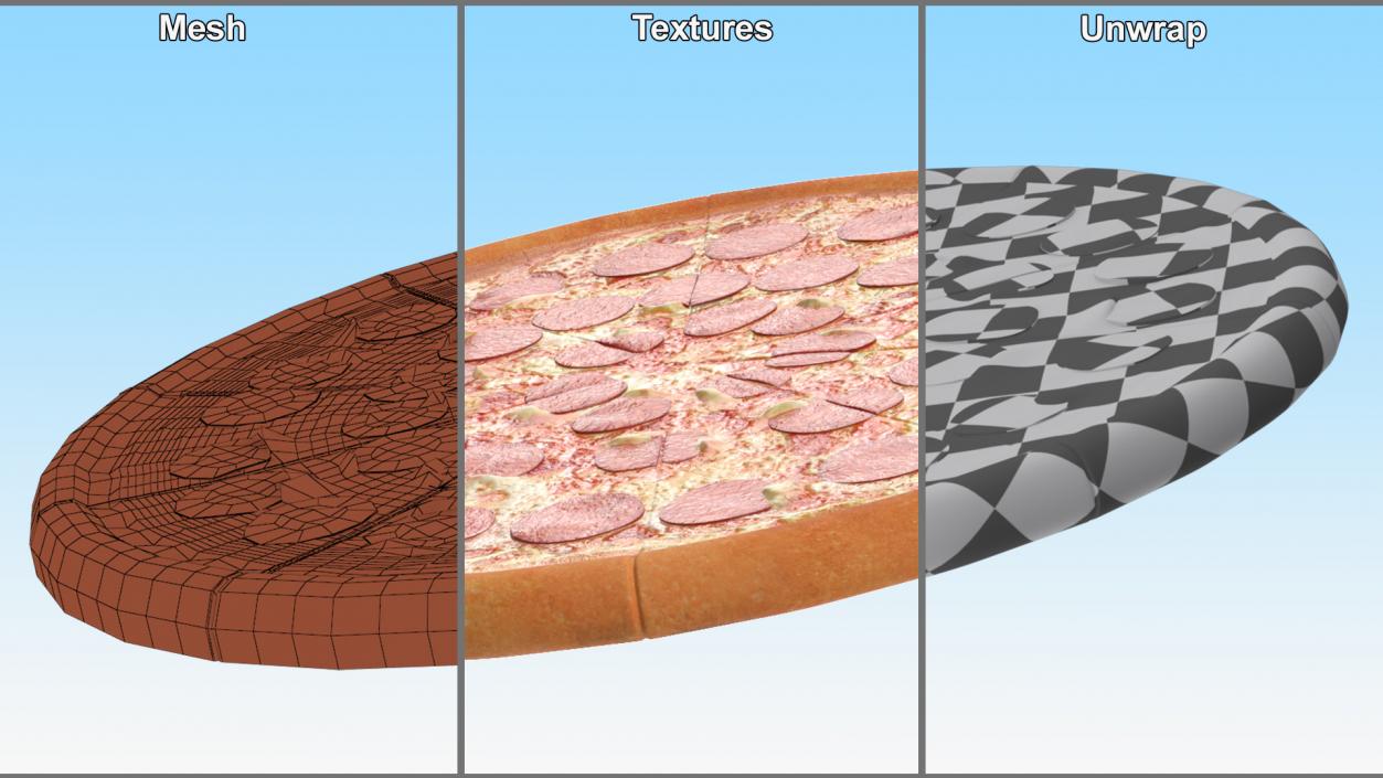 3D model Pepperoni Pizza