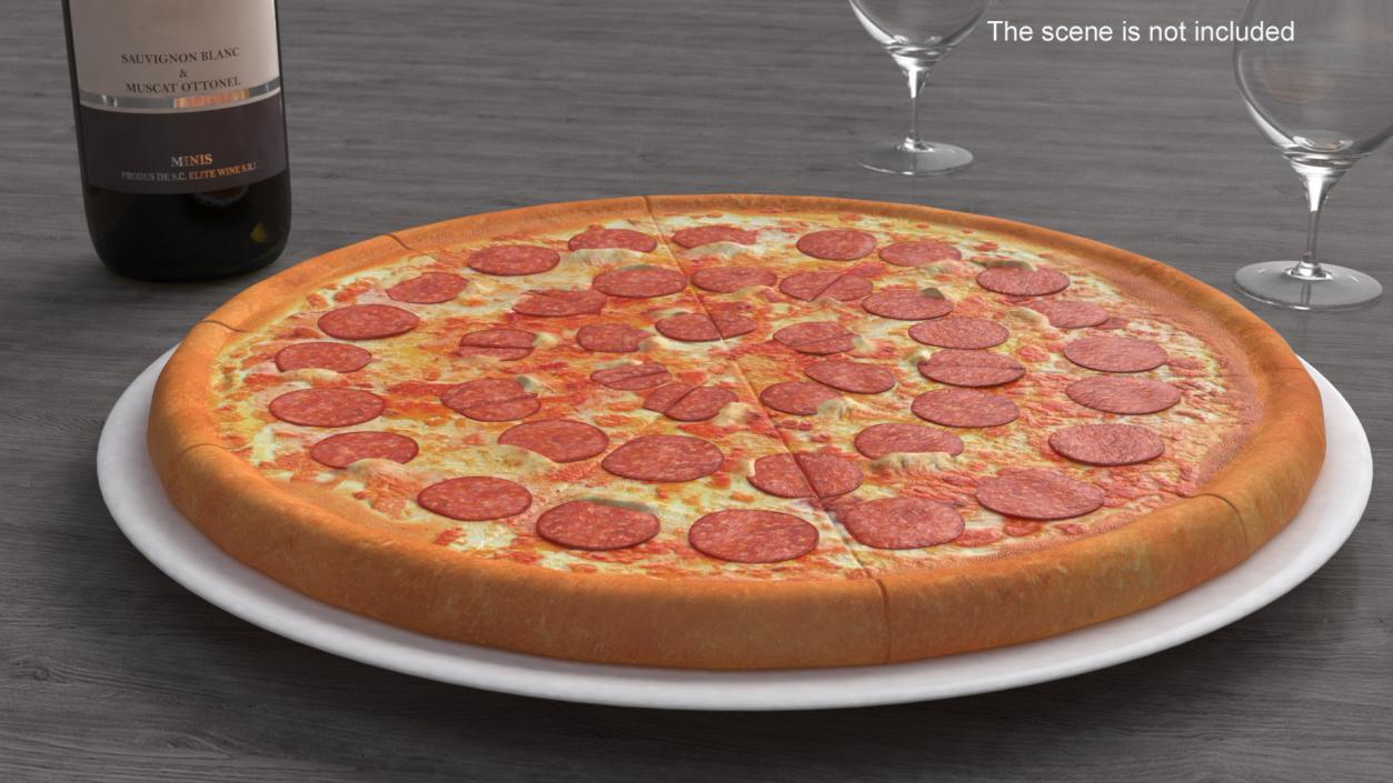 3D model Pepperoni Pizza