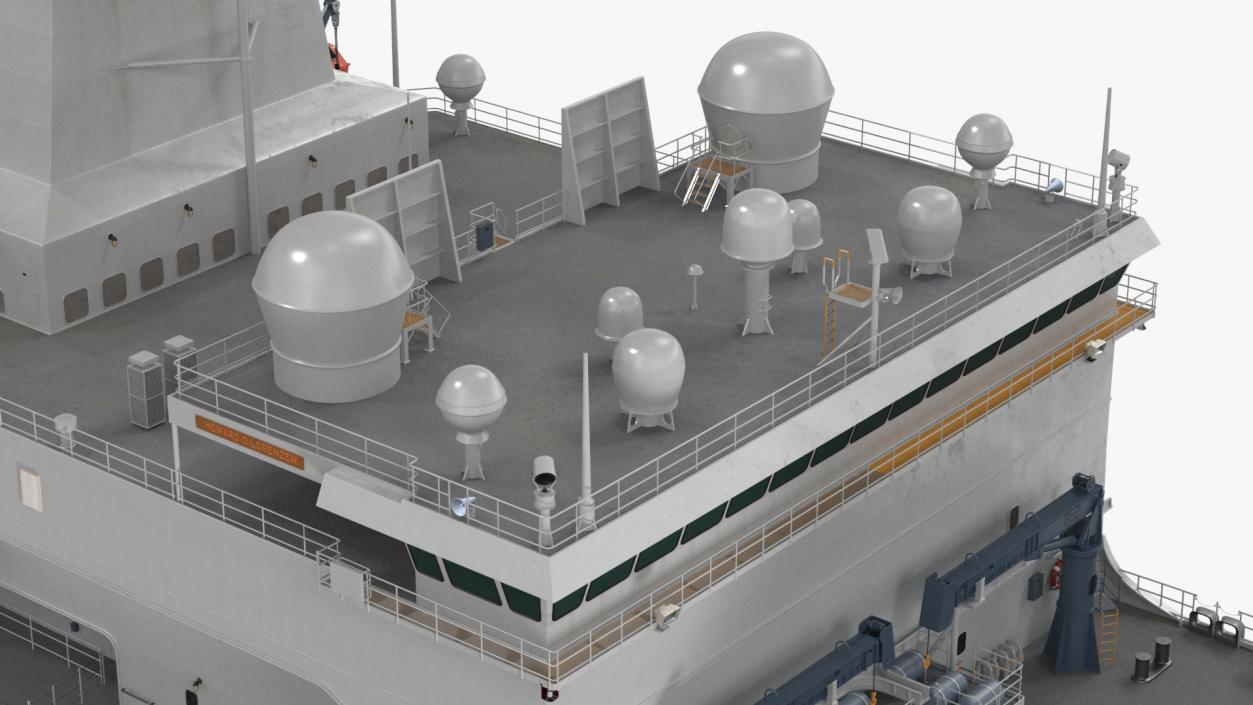 USNS Howard O Lorenzen Ship Rigged 3D model