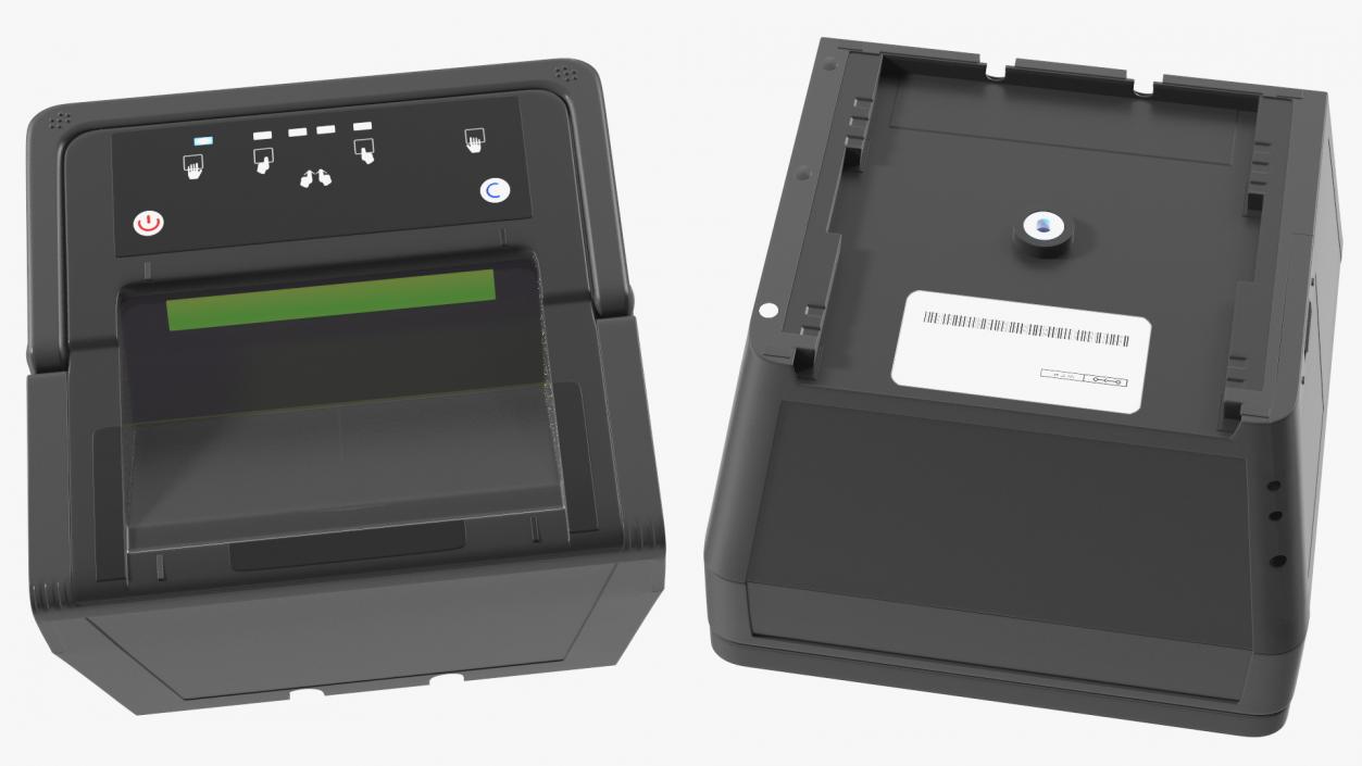 Fingerprints Scanner with Hand Rigged 3D