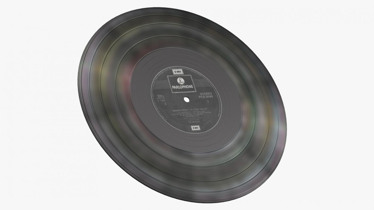 Vinyl Record The Beatles 3D model