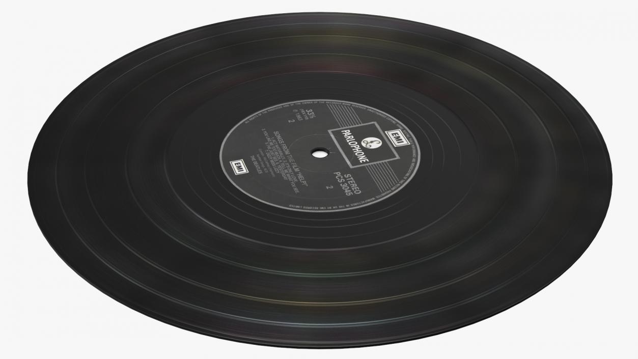 Vinyl Record The Beatles 3D model