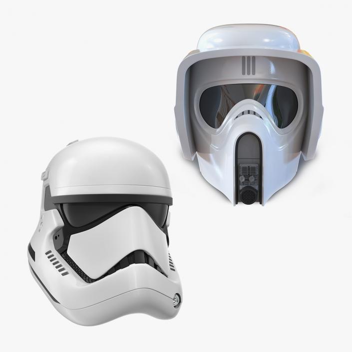 3D Star Wars Helmets 3D Models Collection model