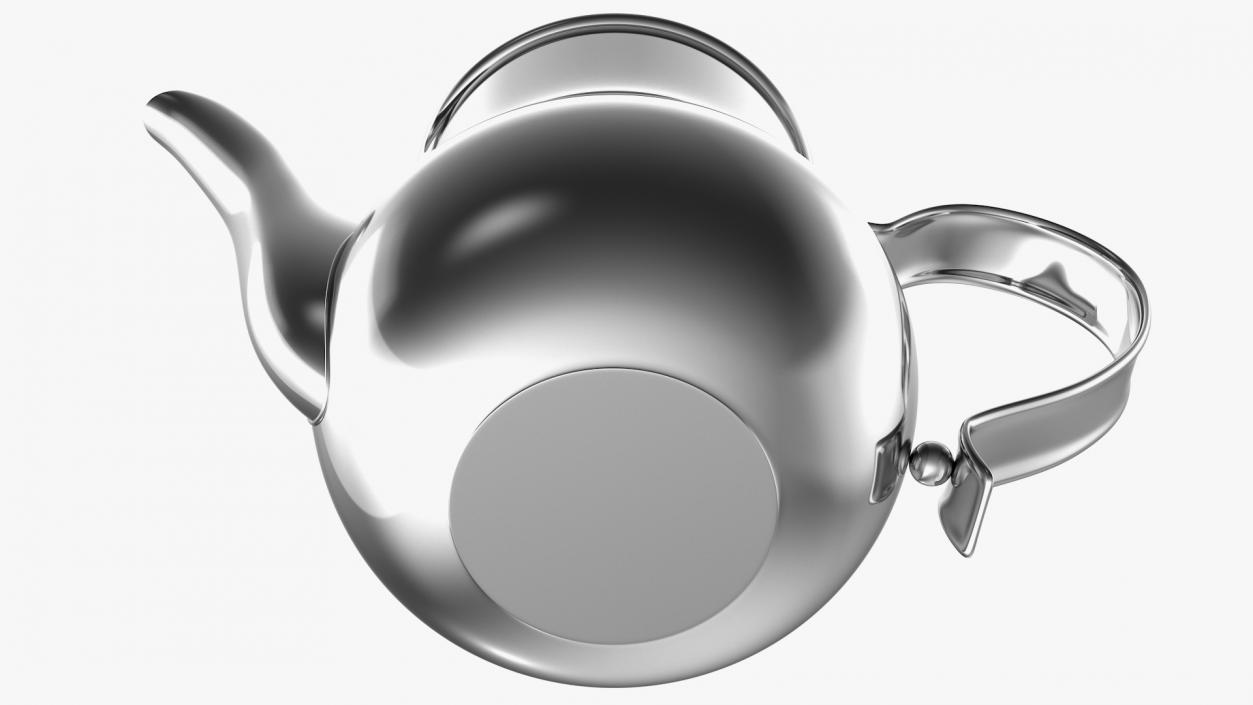 Stainless Steel Teapot 3D