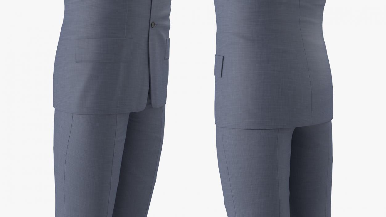 3D Mans Formal Grey Suit