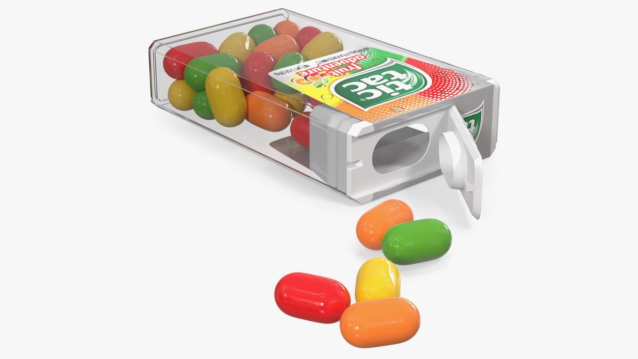 Tic Tac Fruit Adventure Mints Spilled 3D