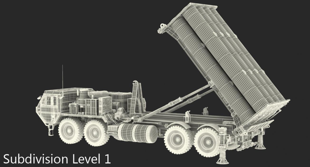 Terminal High Altitude Area Defense THAAD Battle Position 3D