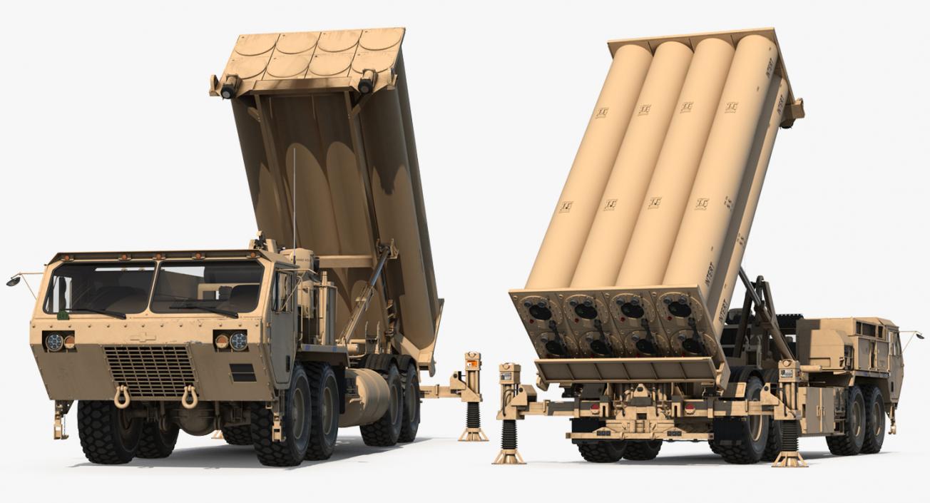 Terminal High Altitude Area Defense THAAD Battle Position 3D