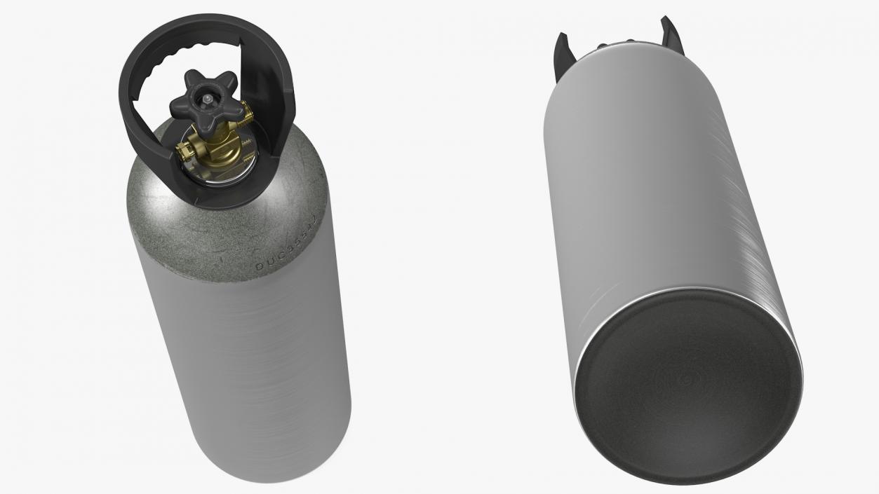 3D Aluminum CO2 Cylinder