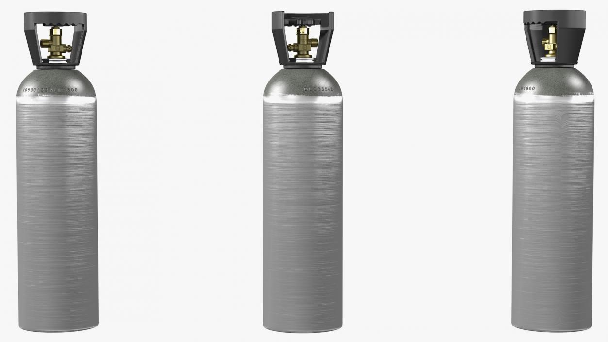 3D Aluminum CO2 Cylinder