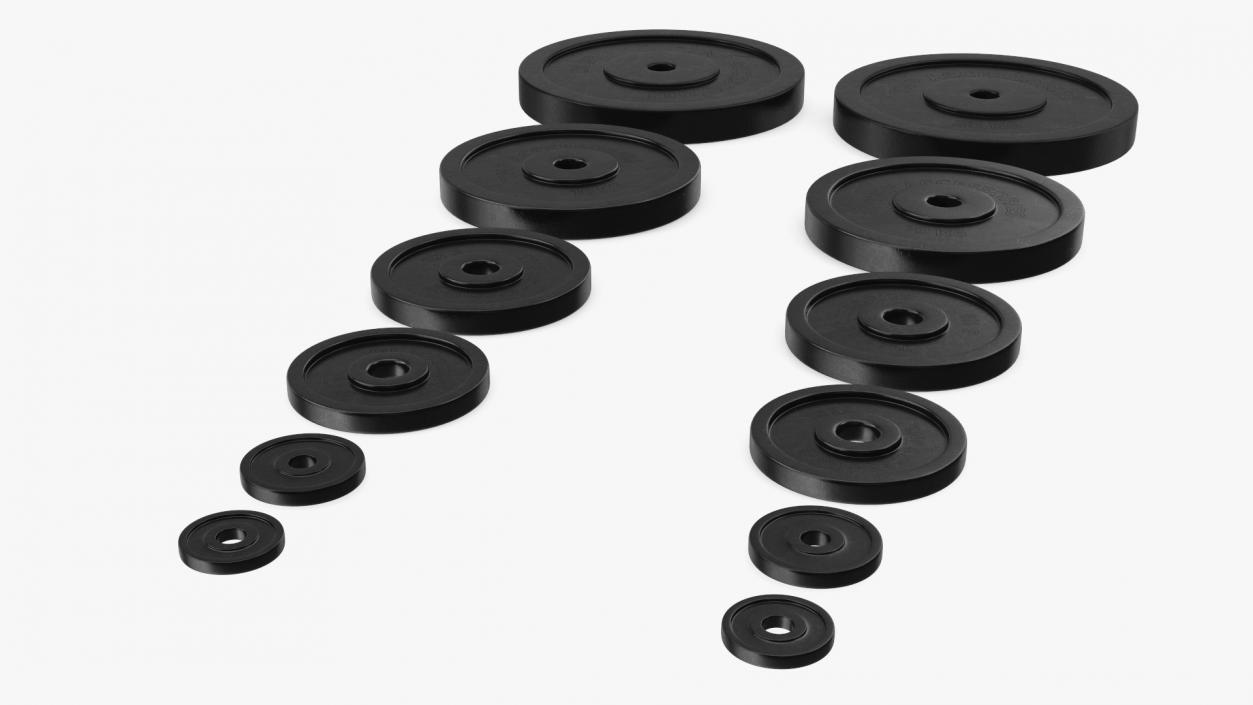 3D Gym Weight Plates Set