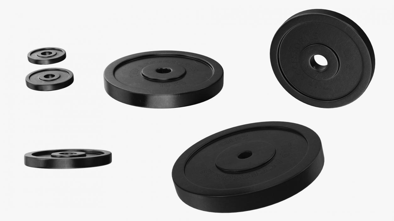 3D Gym Weight Plates Set