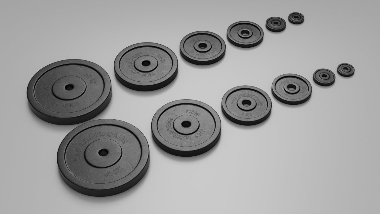 3D Gym Weight Plates Set