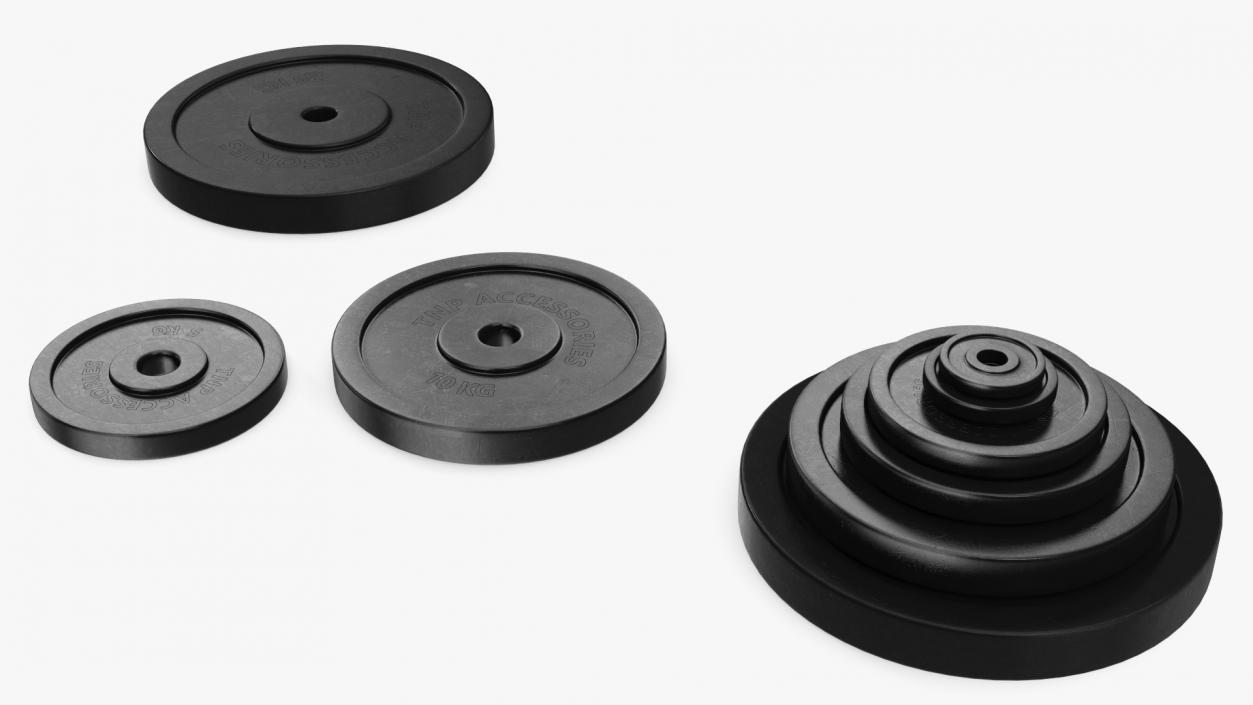 3D Gym Weight Plates Set