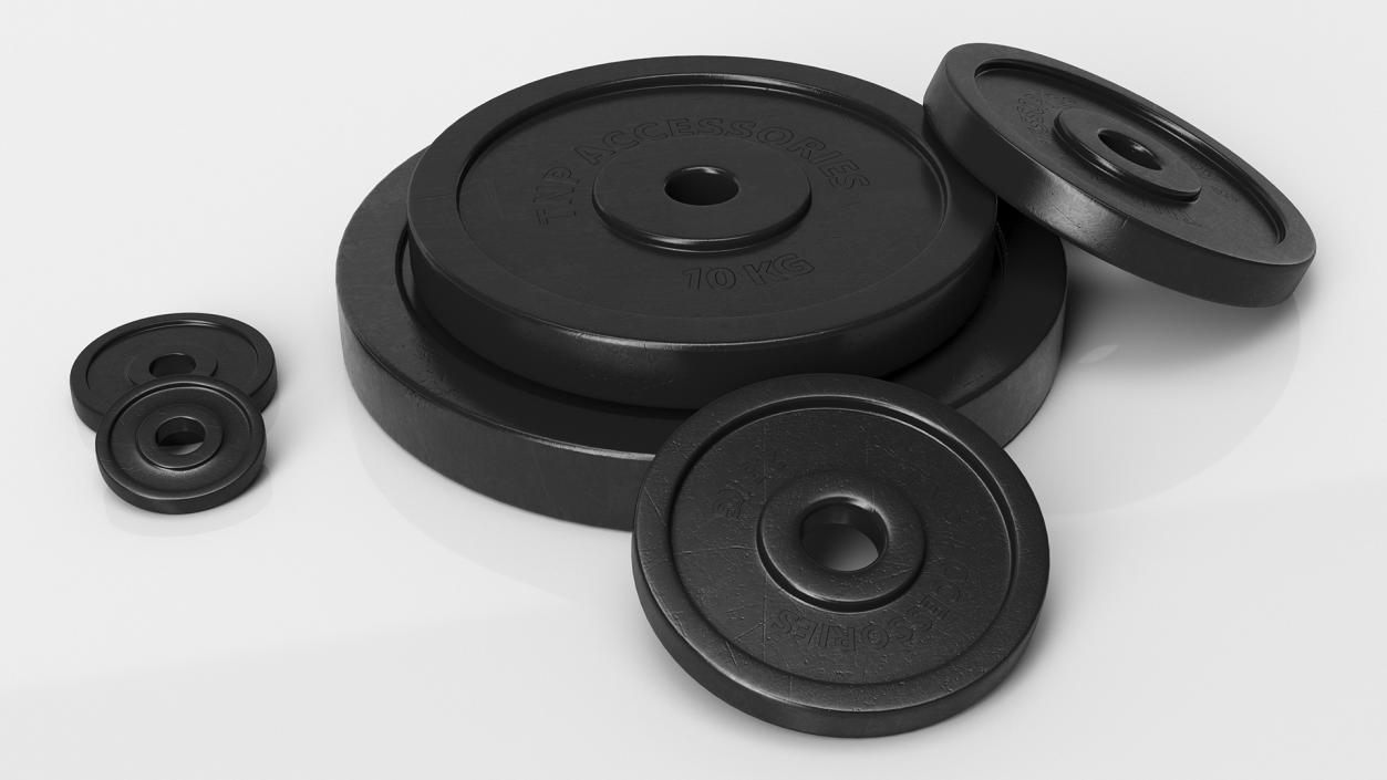 3D Gym Weight Plates Set