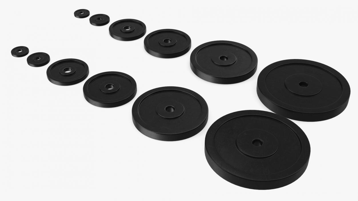 3D Gym Weight Plates Set