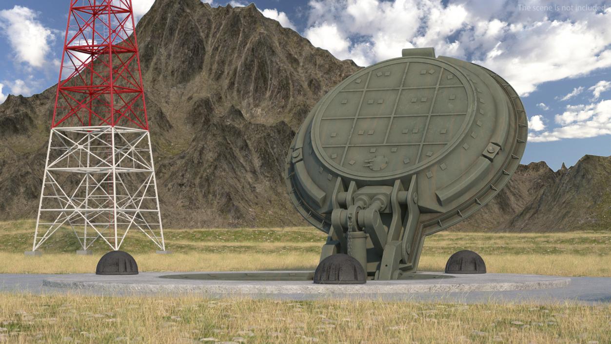 Silo Based Missile System Sarmat Rigged 3D model