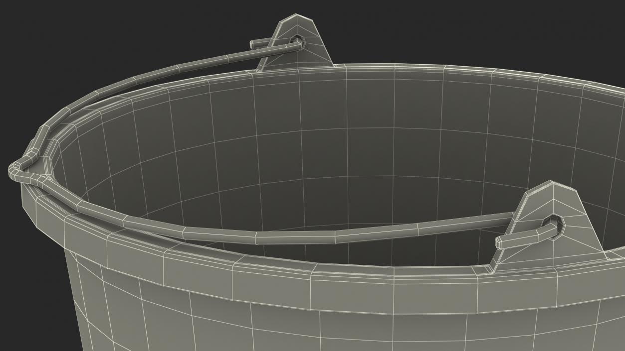 3D Construction Bucket 10L model