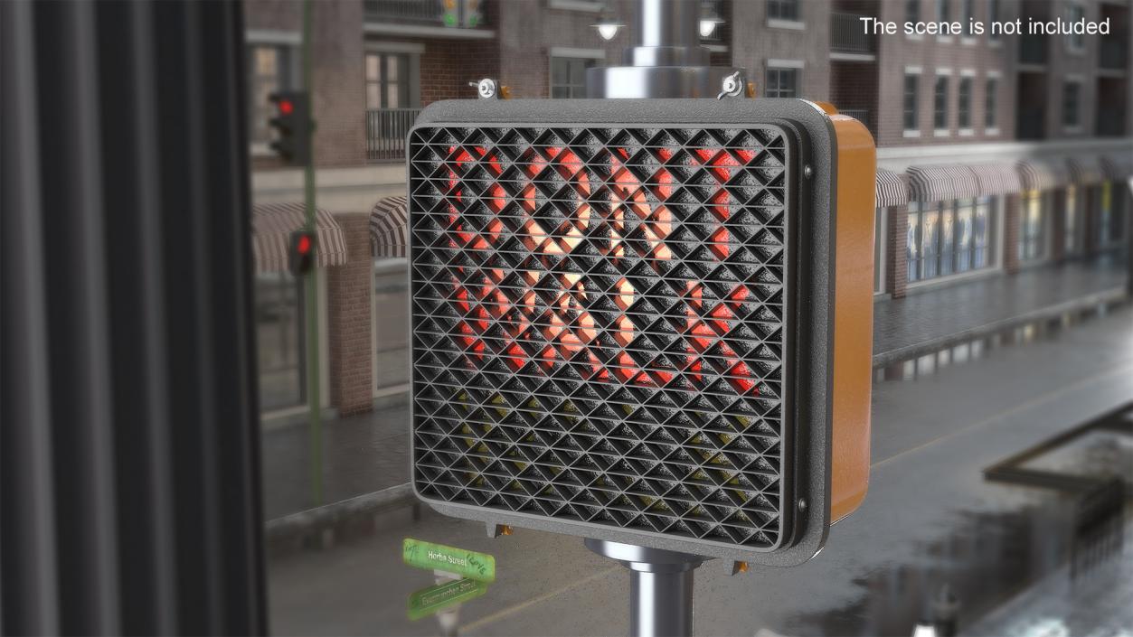 Dont Walk Signal Light 3D