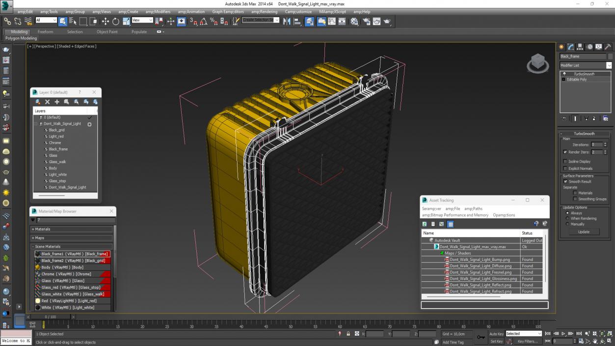 Dont Walk Signal Light 3D